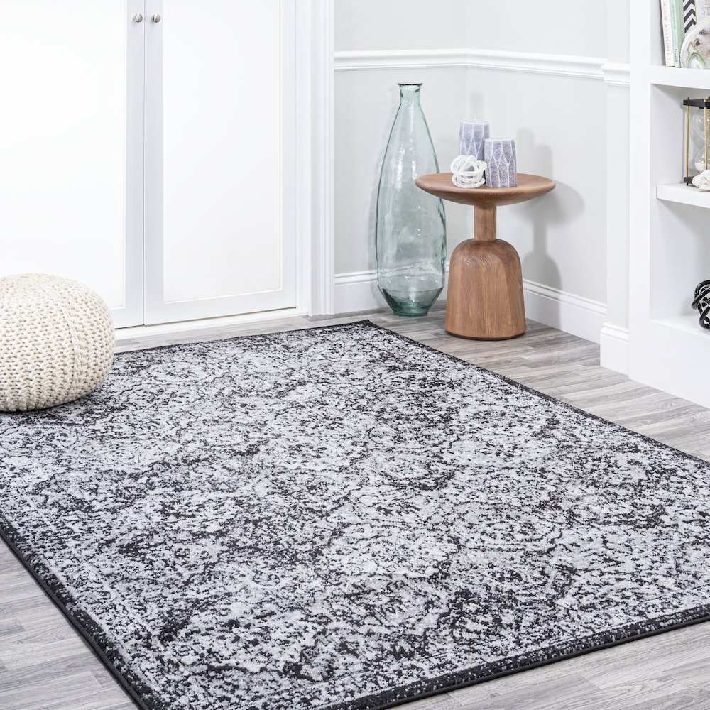 Modern Persian Boho Vintage Trellis Area Rug. Picture 5