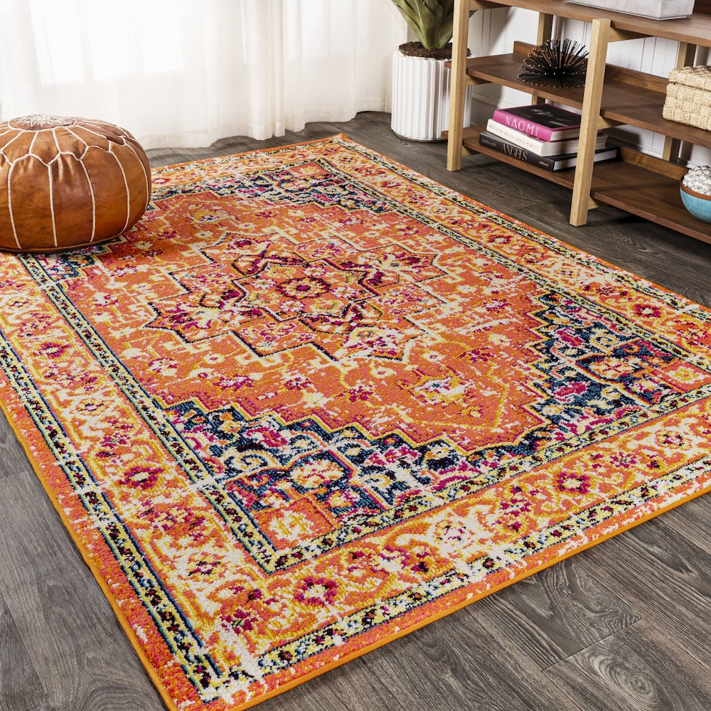 Brooklyn Geometric Medallion Area Rug. Picture 2
