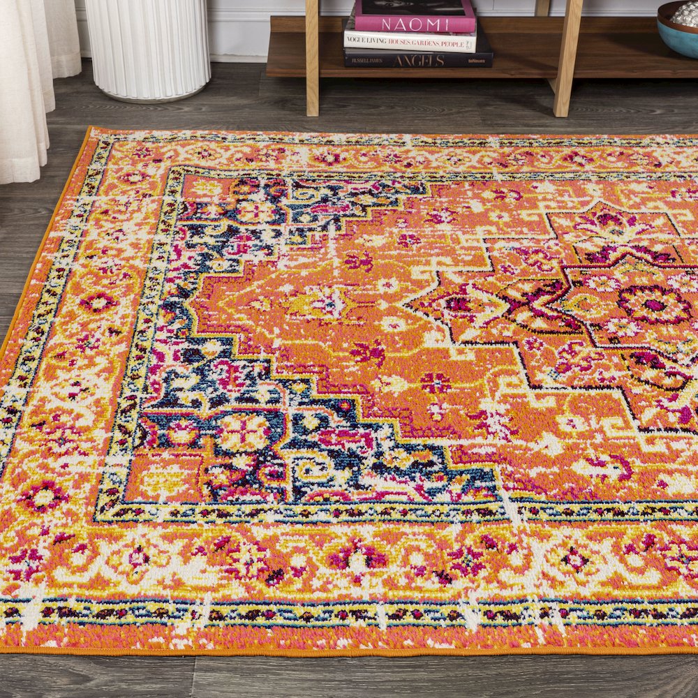 Brooklyn Geometric Medallion Area Rug. Picture 3
