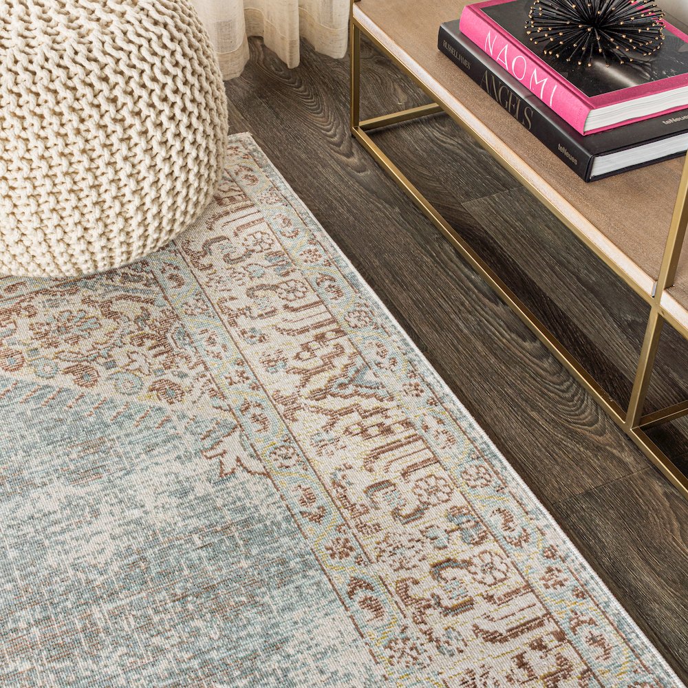 Lila Modern Tribal Medallion Area Rug. Picture 7