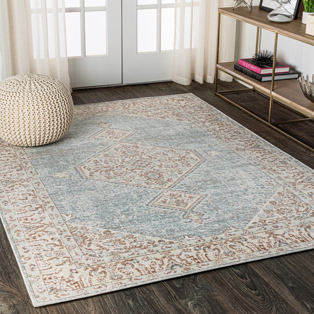 Lila Modern Tribal Medallion Area Rug. Picture 3