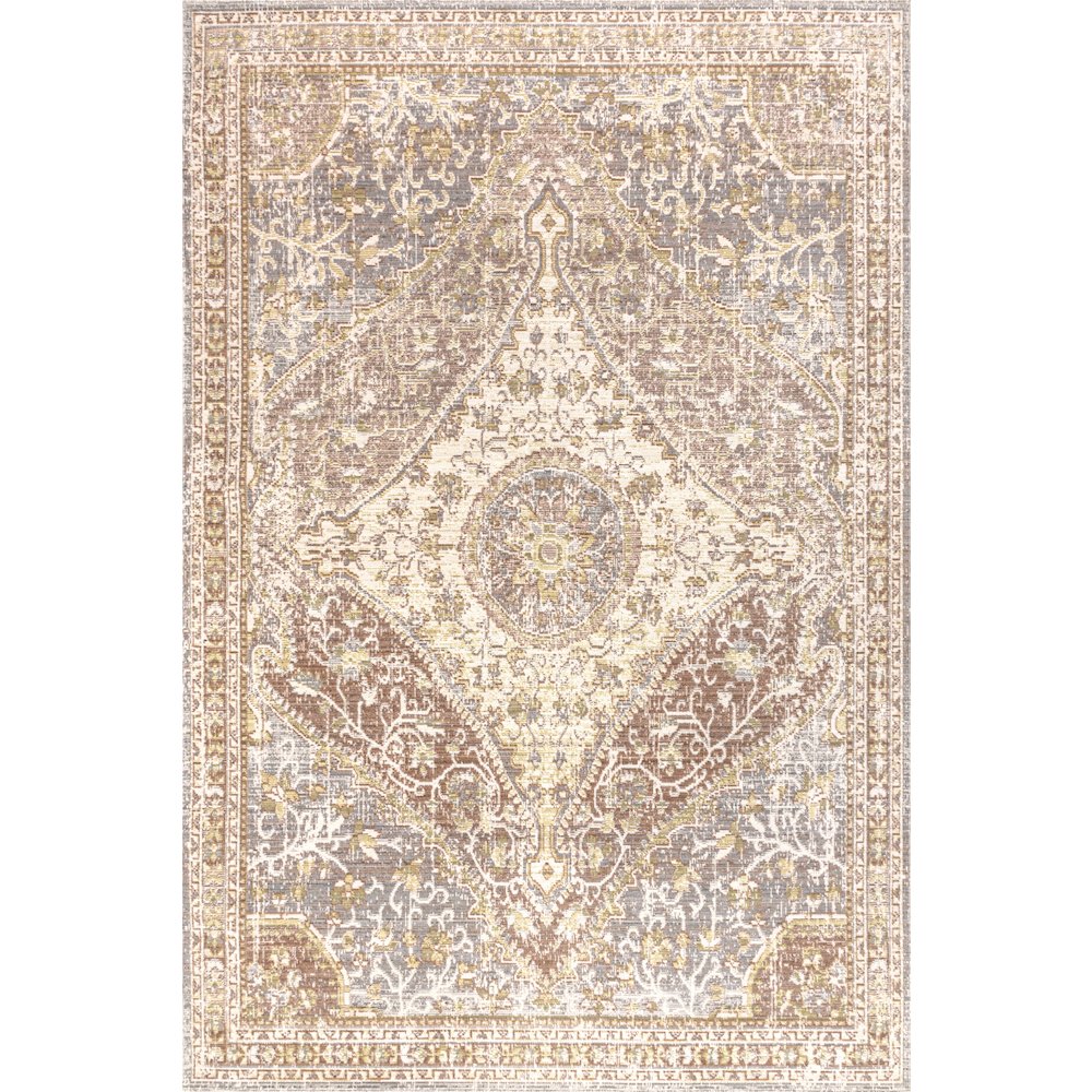 Petras Modern Ornate Medallion Area Rug. Picture 1