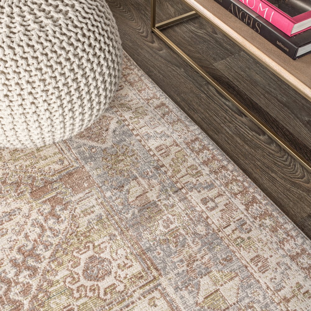 Darija Ornate Geometric Medallion Area Rug. Picture 7