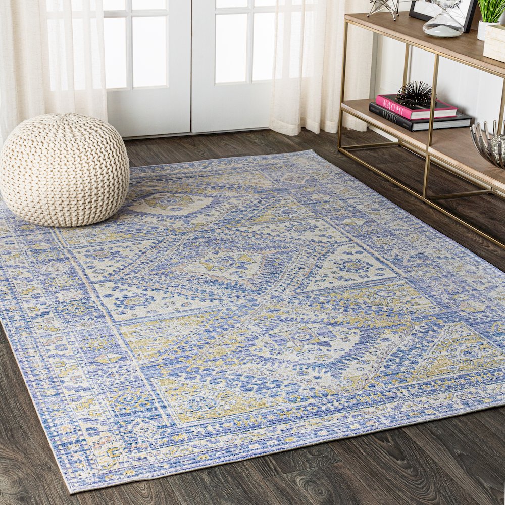 Darija Ornate Geometric Medallion Area Rug. Picture 3