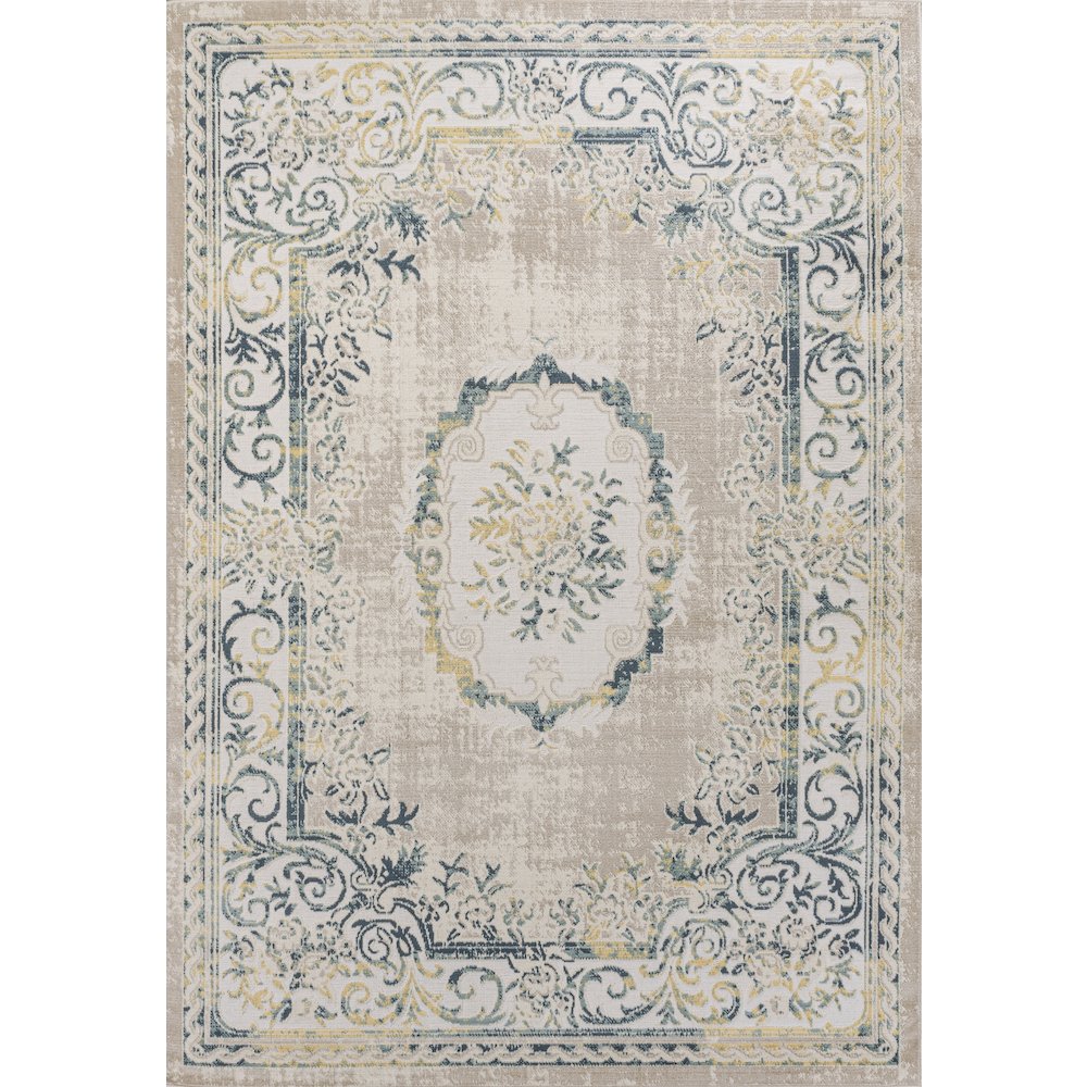 Rosalia Cottage Medallion Area Rug. Picture 1