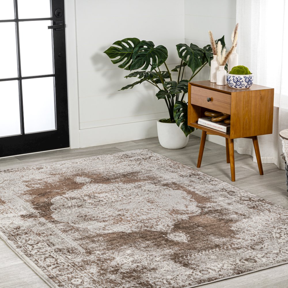 Rosalia Cottage Medallion Area Rug. Picture 4