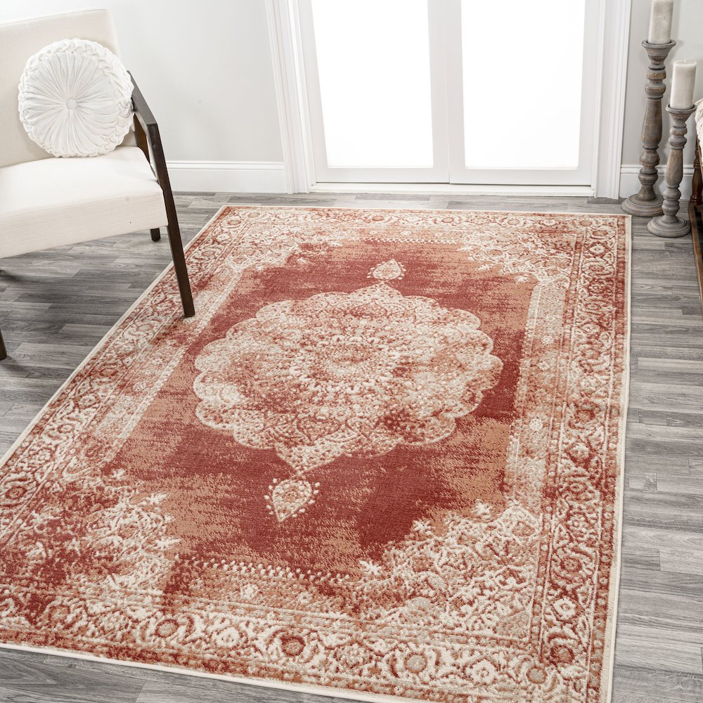 Kelly Rosalia Cottage Medallion Area Rug. Picture 2