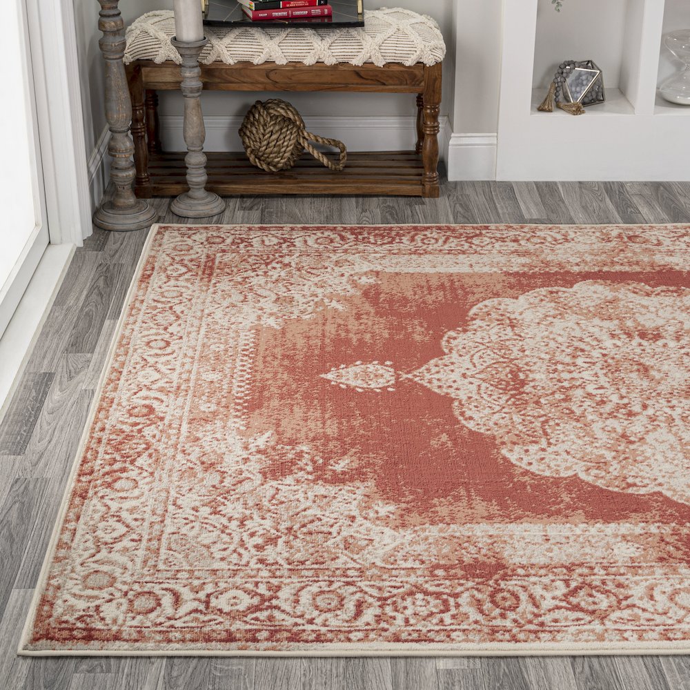 Kelly Rosalia Cottage Medallion Area Rug. Picture 3