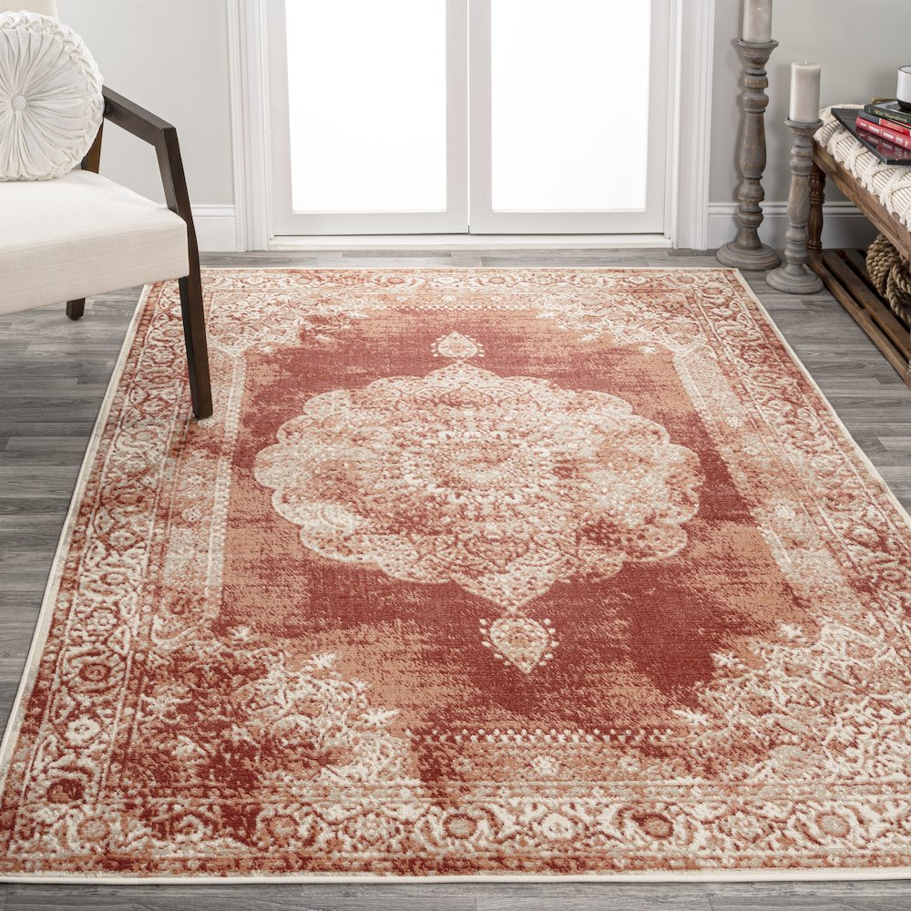 Kelly Rosalia Cottage Medallion Area Rug. Picture 4