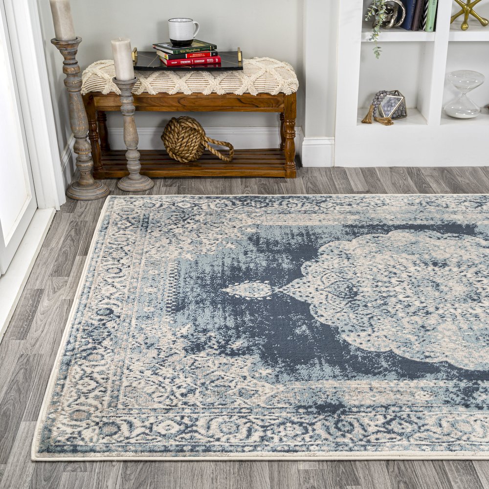Kelly Rosalia Cottage Medallion Area Rug. Picture 3