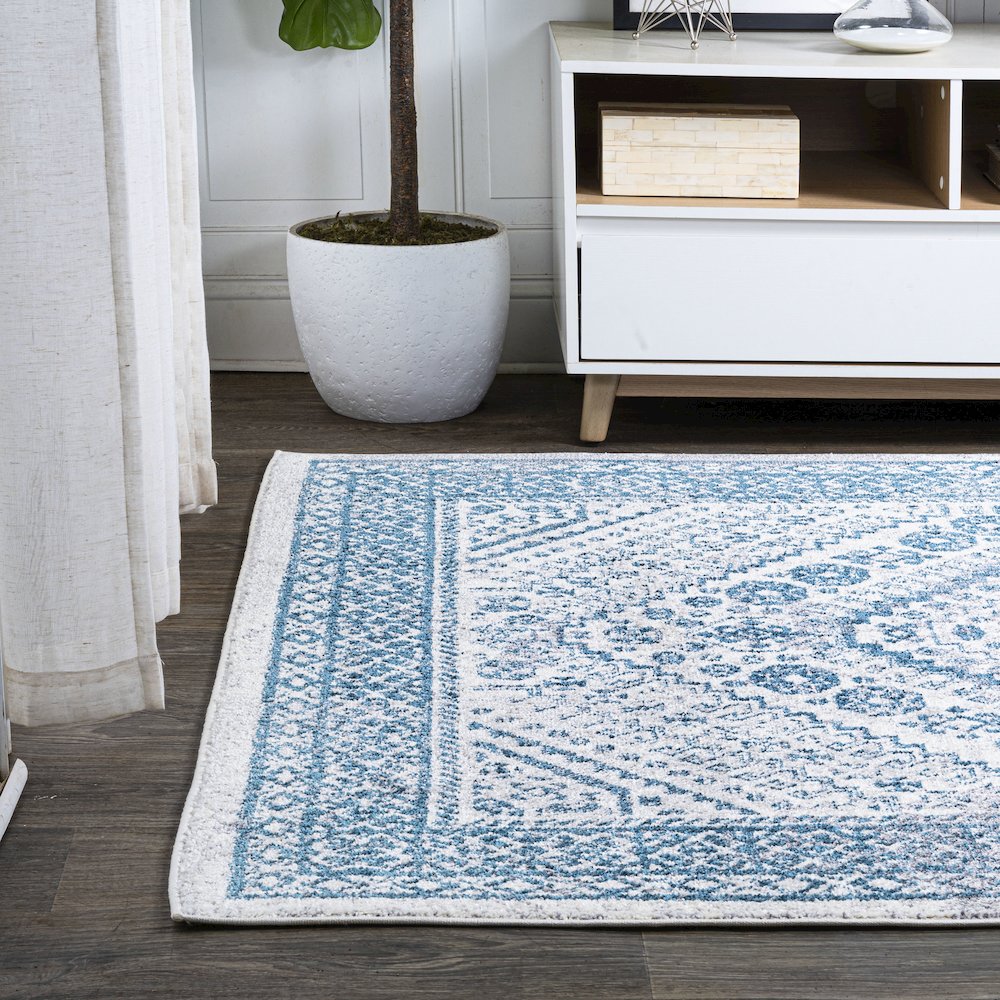 Boho Cottage Medallion Area Rug. Picture 3