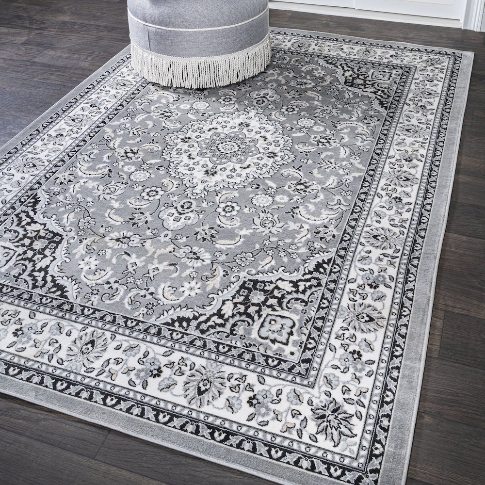 Palmette Modern Persian Floral Area Rug. Picture 2