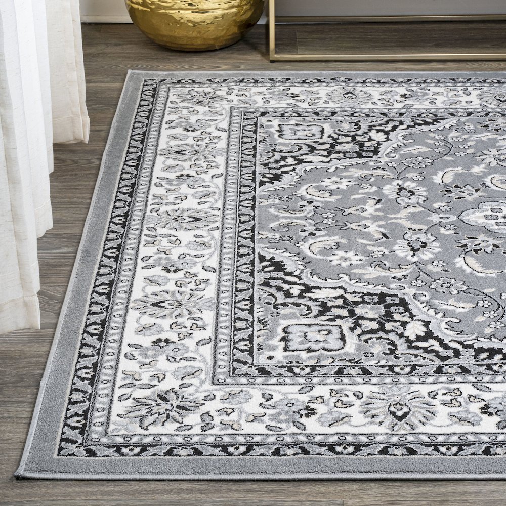 Palmette Modern Persian Floral Area Rug. Picture 3
