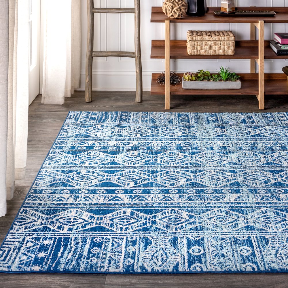 Modern Persian Boho Vintage Tribal Area Rug. Picture 3