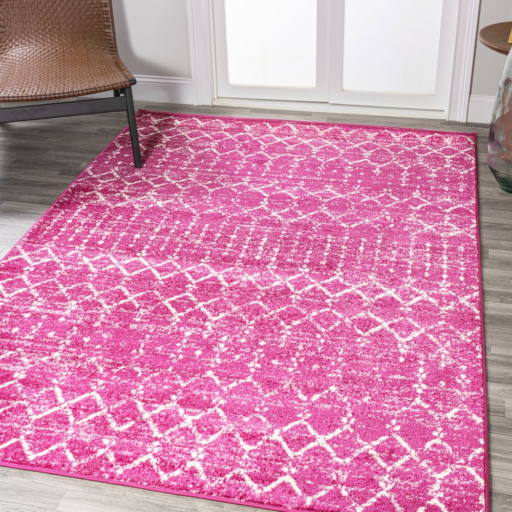 Moroccan Hype Boho Vintage Diamond Area Rug. Picture 2
