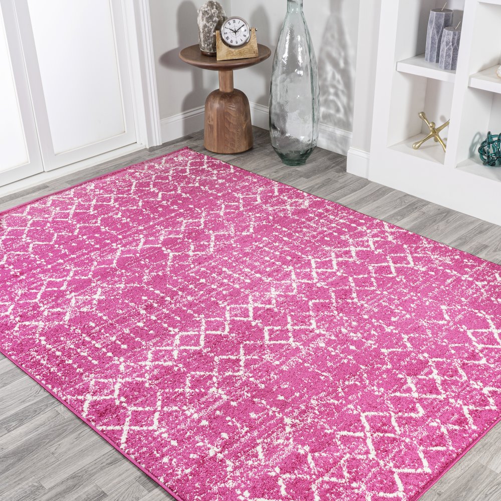 Moroccan Hype Boho Vintage Diamond Area Rug. Picture 4