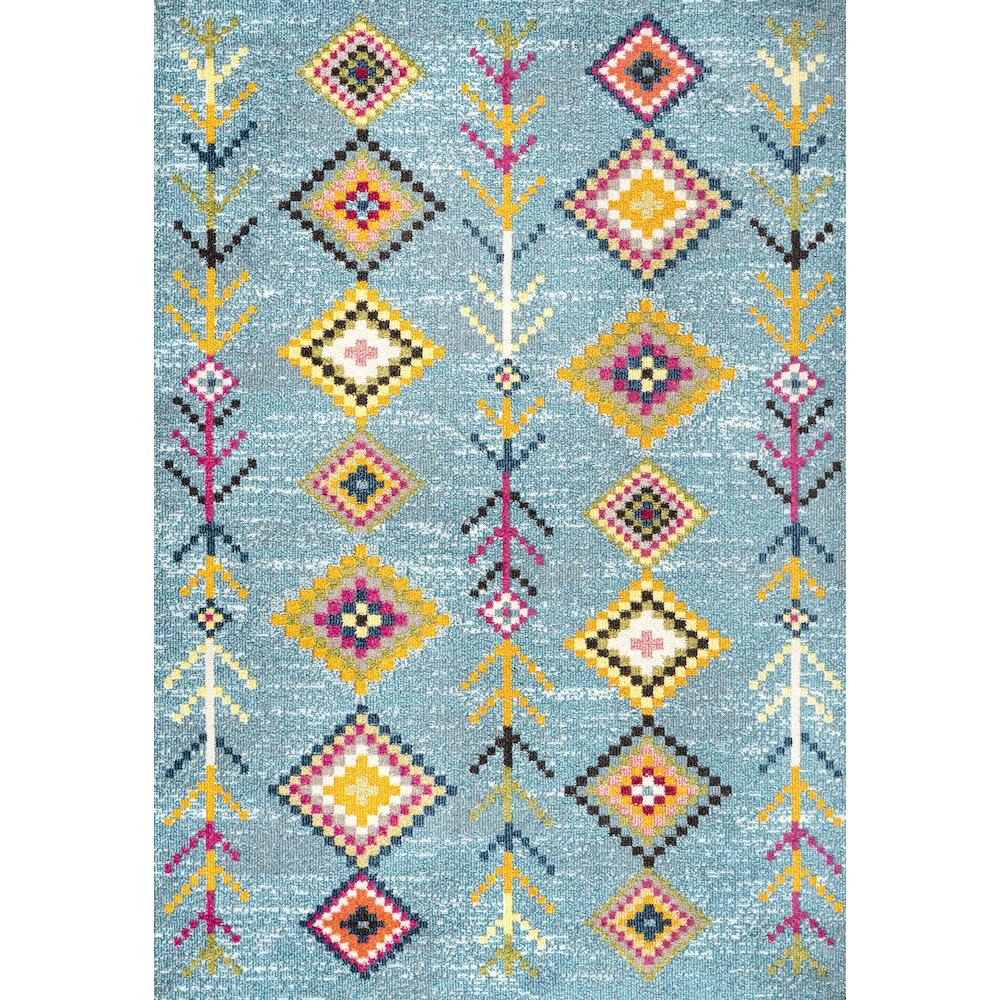 Tribal Love Geometric Area Rug. Picture 1