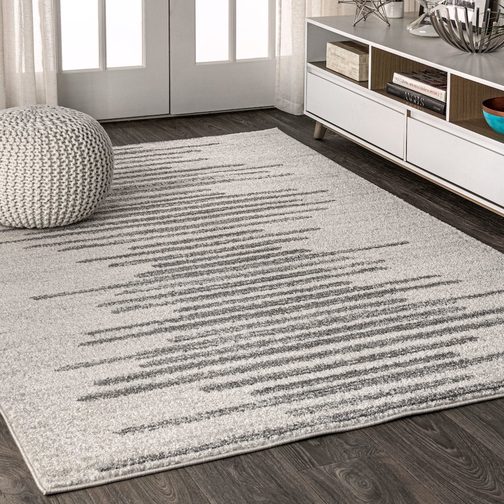 Aya Berber Stripe Geometric Area Rug. Picture 2
