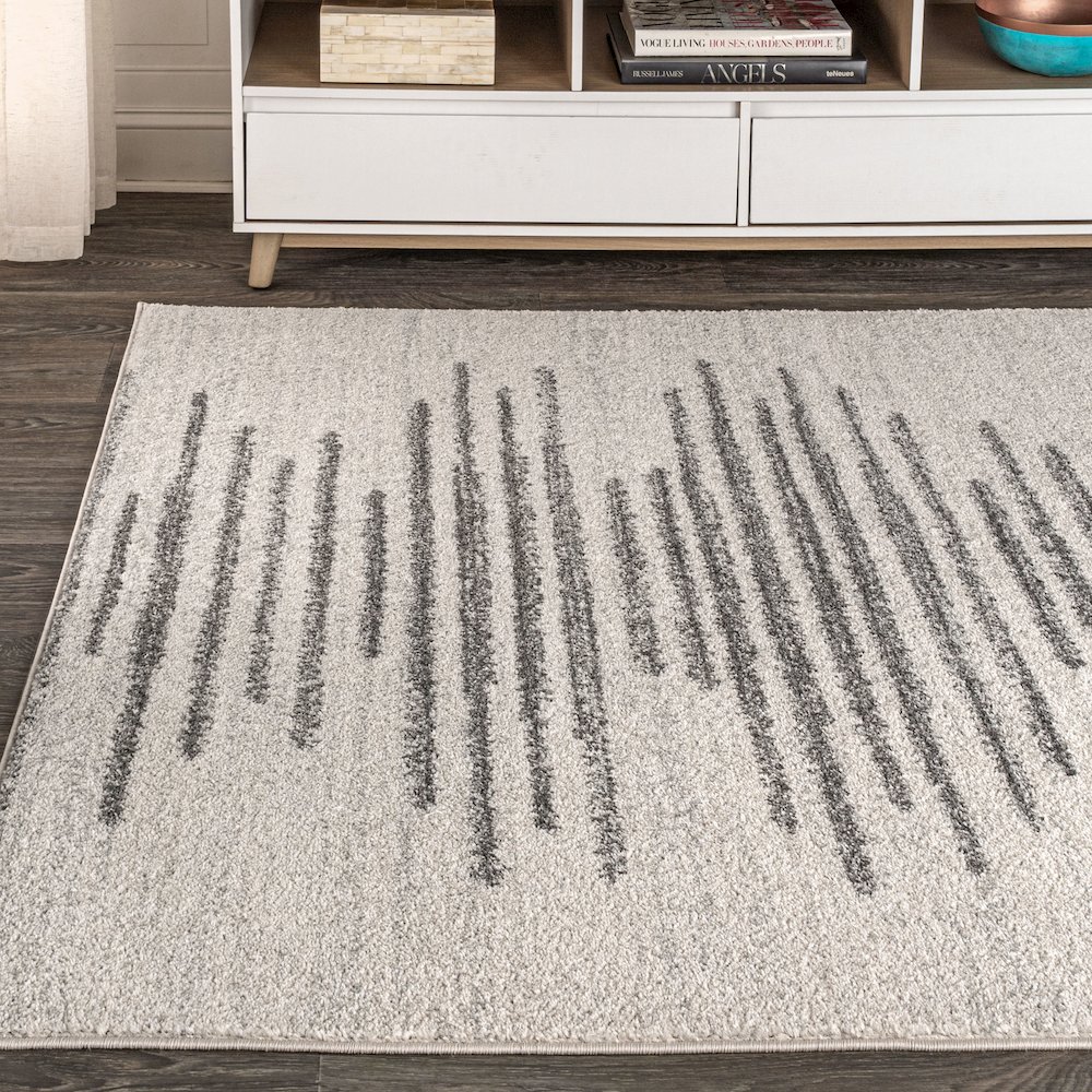 Aya Berber Stripe Geometric Area Rug. Picture 3