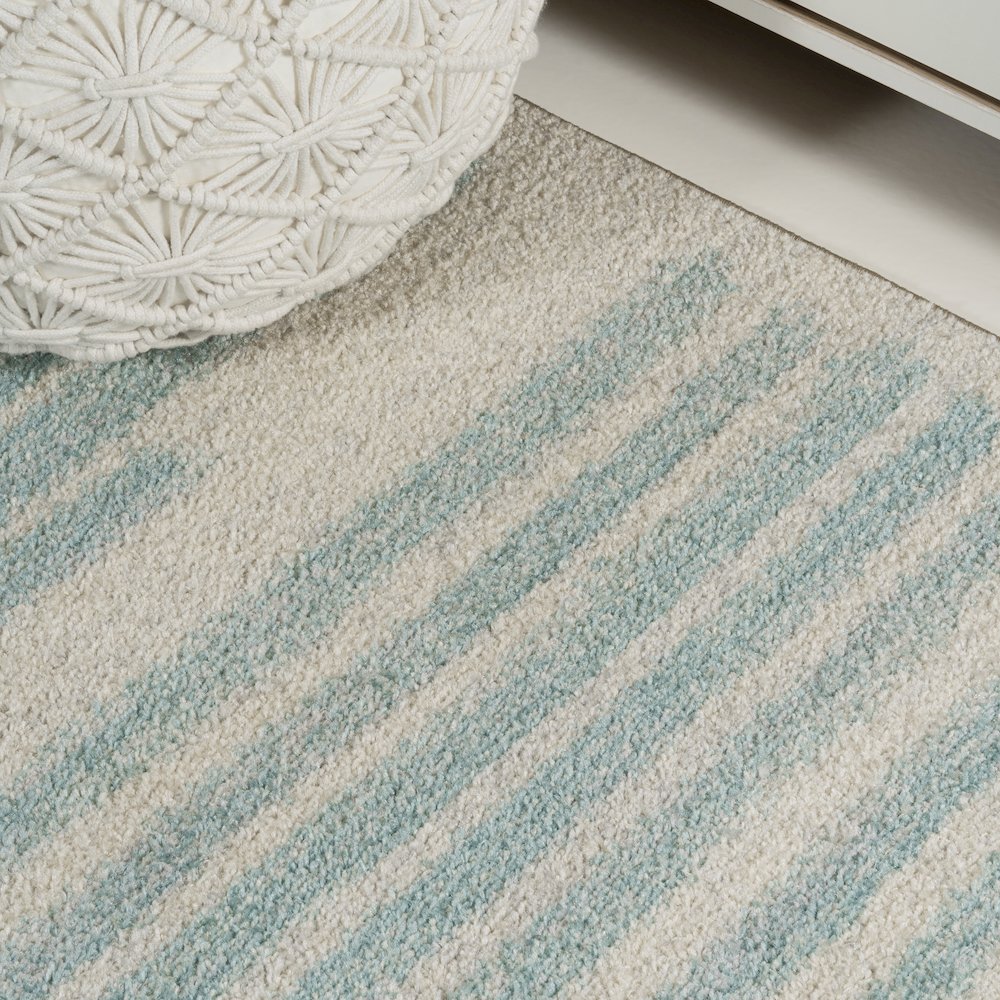 Khalil Modern Berber Stripe Area Rug. Picture 5
