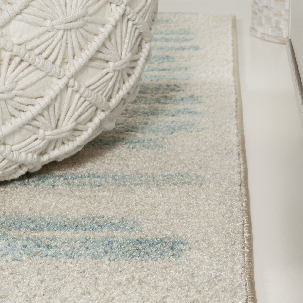 Khalil Modern Berber Stripe Area Rug. Picture 6
