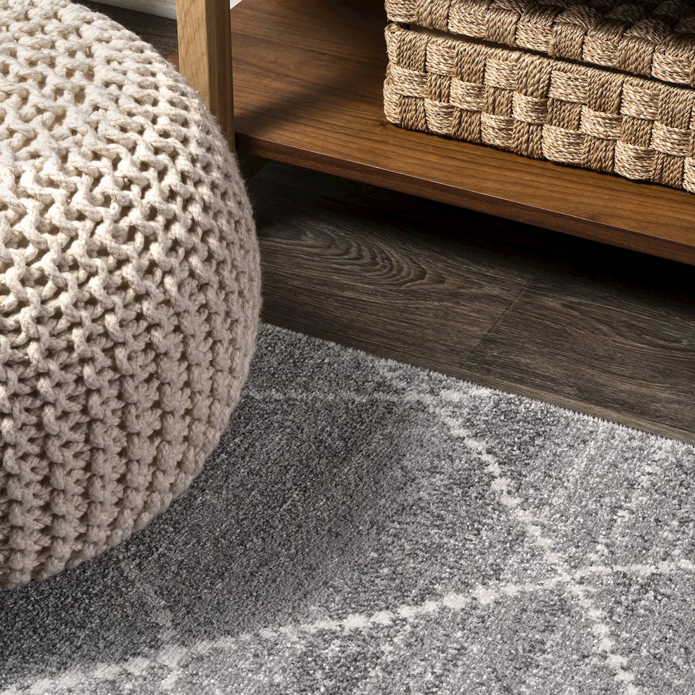 Asilah Moroccan Modern Diamond Area Rug. Picture 8