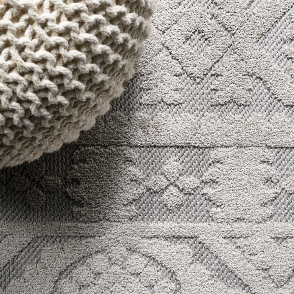 Citta High-Low Pile Mediterranean Tile Area Rug. Picture 10