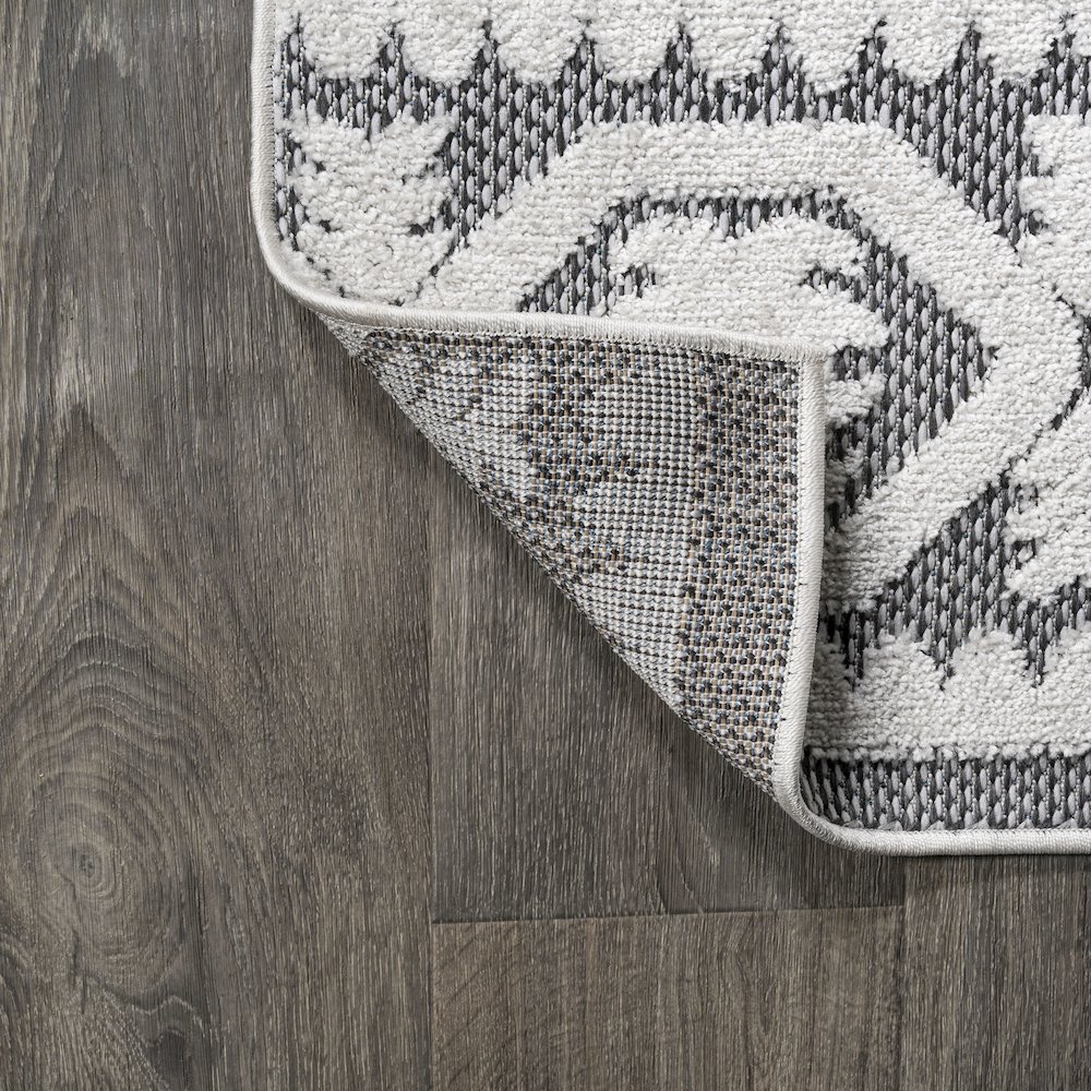 Citta High-Low Pile Mediterranean Tile Area Rug. Picture 9