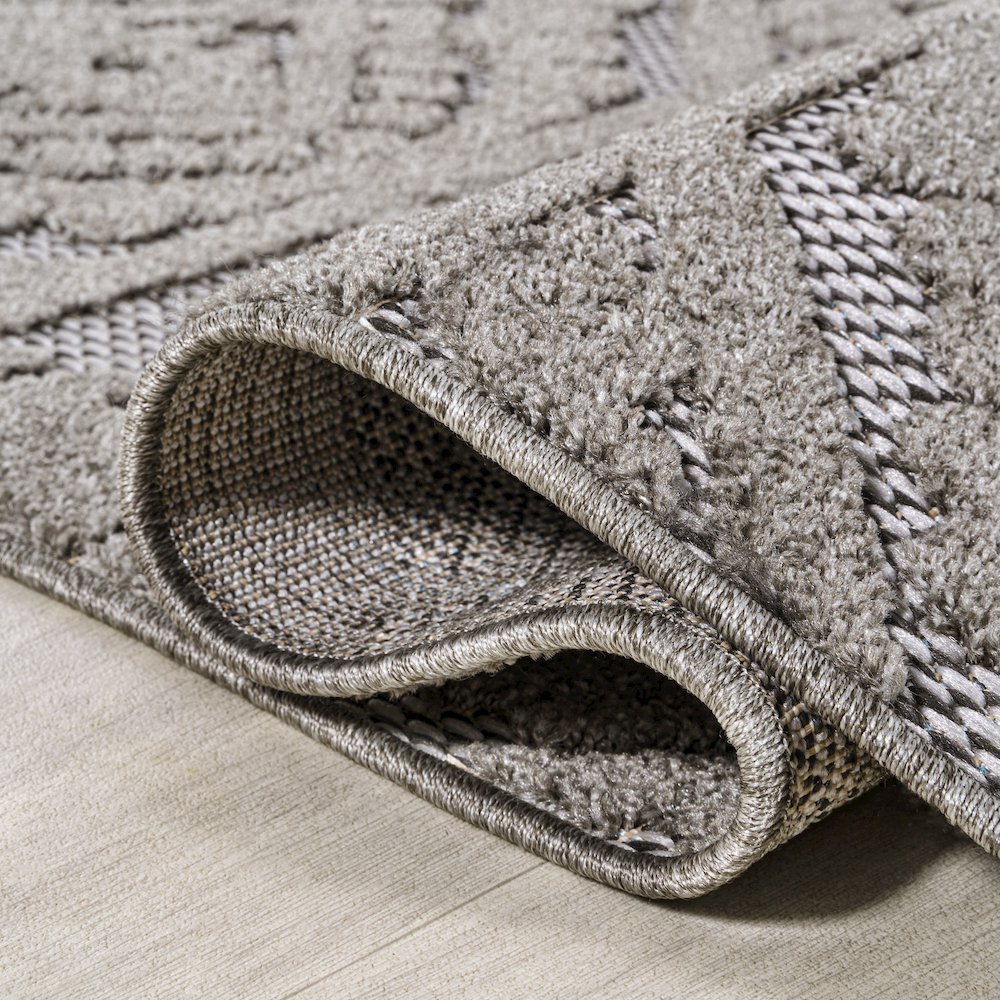 Citta High-Low Pile Mediterranean Tile Area Rug. Picture 13