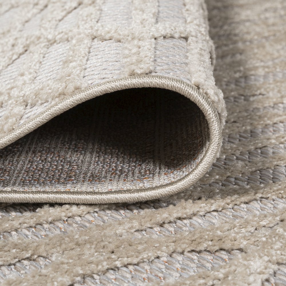 Ararat High-Low Pile Moroccan Diamond Modern Indoor/Outdoor Area Rug. Picture 12