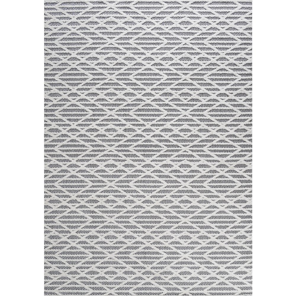 Ararat High-Low Pile Moroccan Diamond Modern Indoor/Outdoor Area Rug. Picture 1
