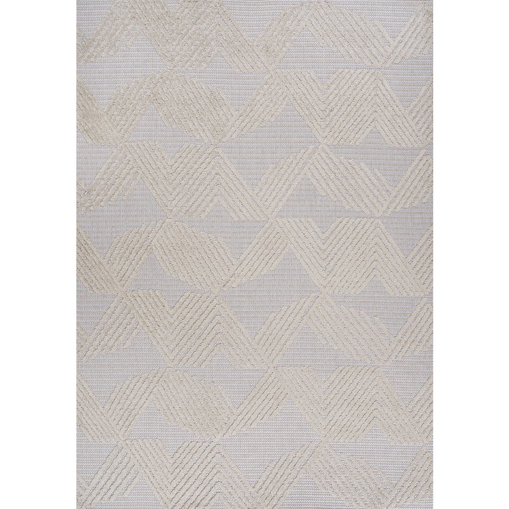 Jazz High-Low Pile Art Deco Geometric Indoor/Outdoor Area Rug. Picture 1