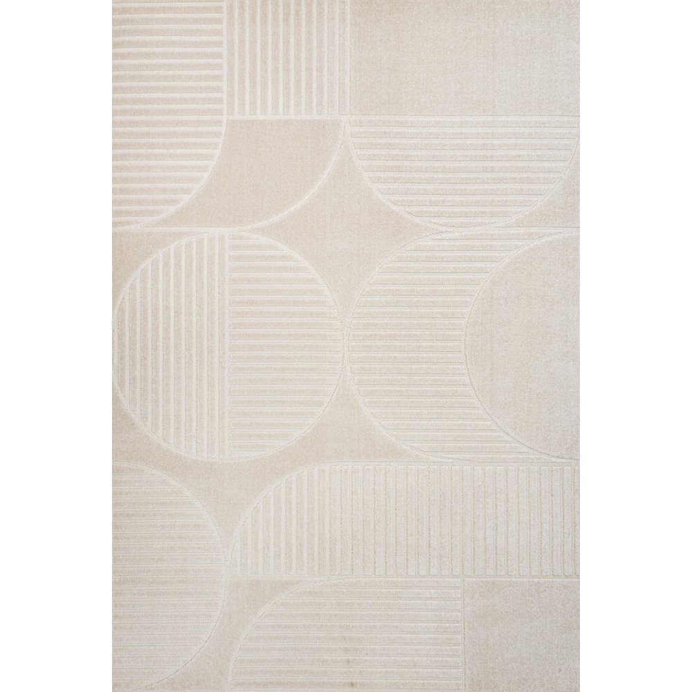 Nordby Geometric Arch Scandi Striped Area Rug. Picture 1