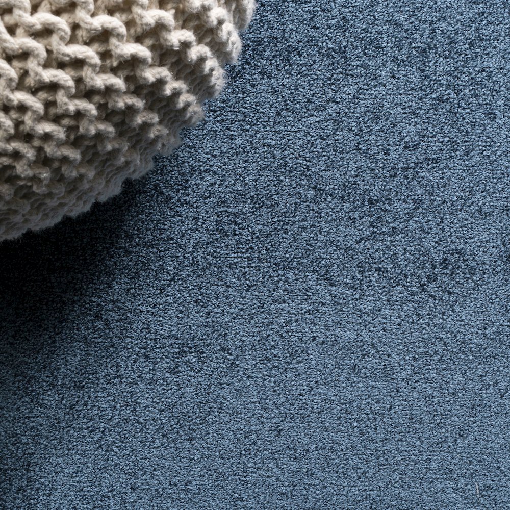 Haze Solid Low Pile Area Rug Navy. Picture 4