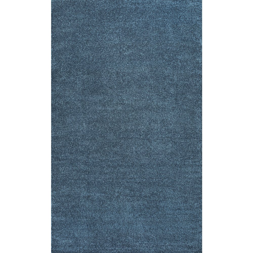Haze Solid Low Pile Area Rug Turquoise. Picture 1