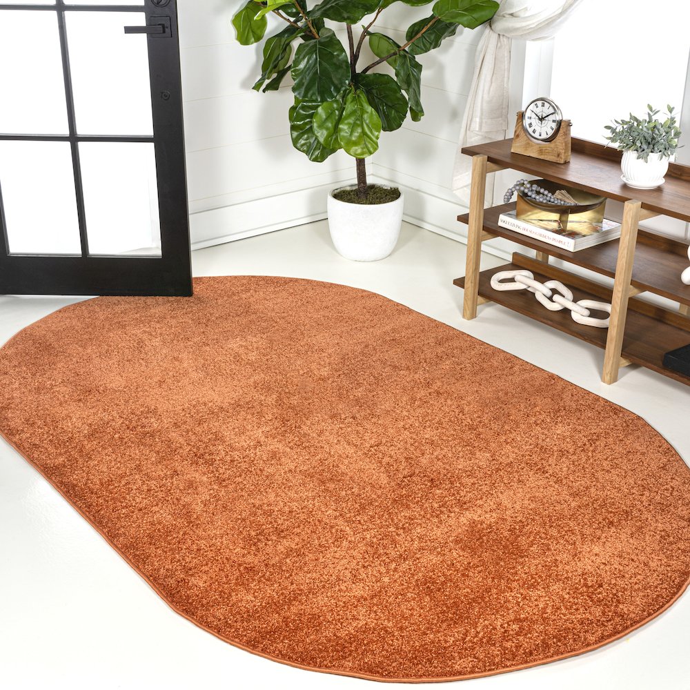 Haze Solid Low-Pile Area Rug. Picture 10