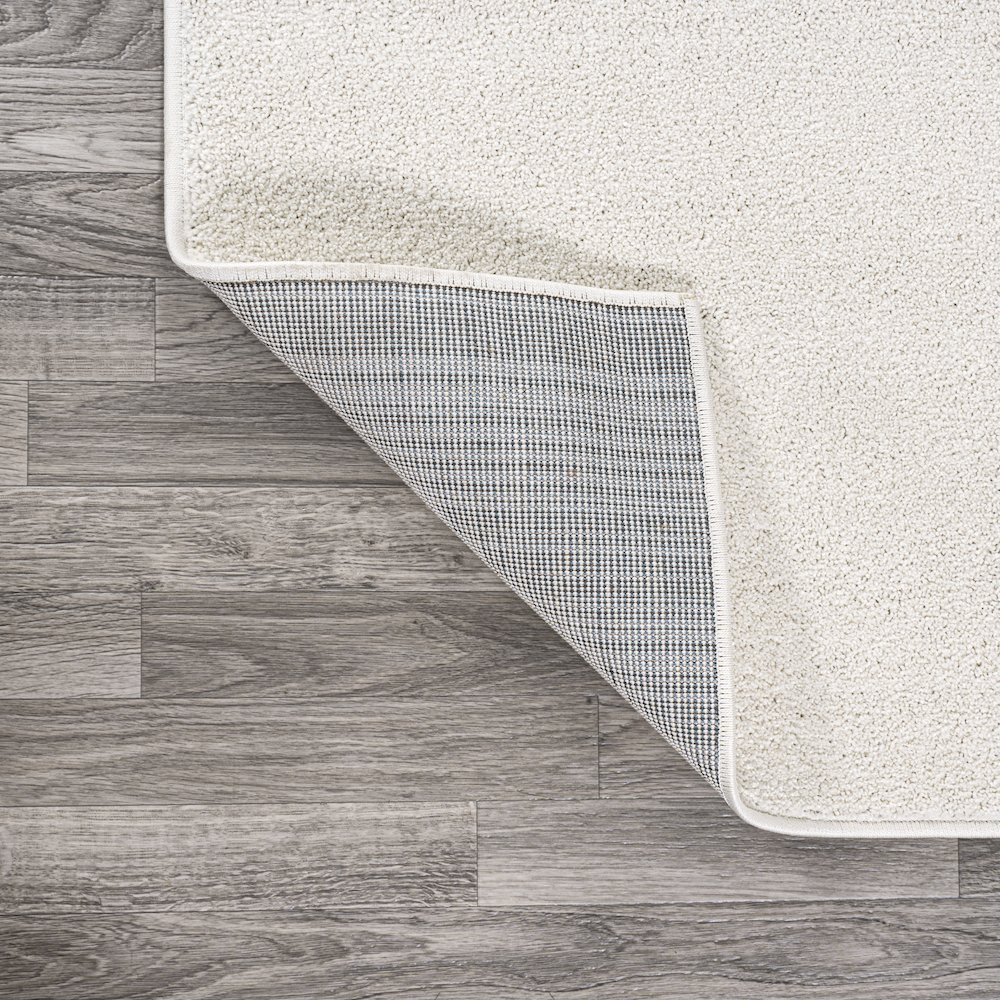 Haze Solid Low Pile Area Rug Cream. Picture 3