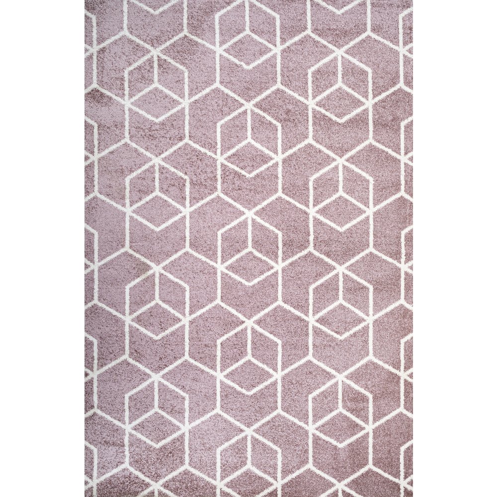 Tumbling Blocks Modern Geometric Area Rug. Picture 1