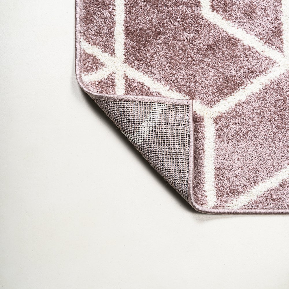 Tumbling Blocks Modern Geometric Area Rug. Picture 6