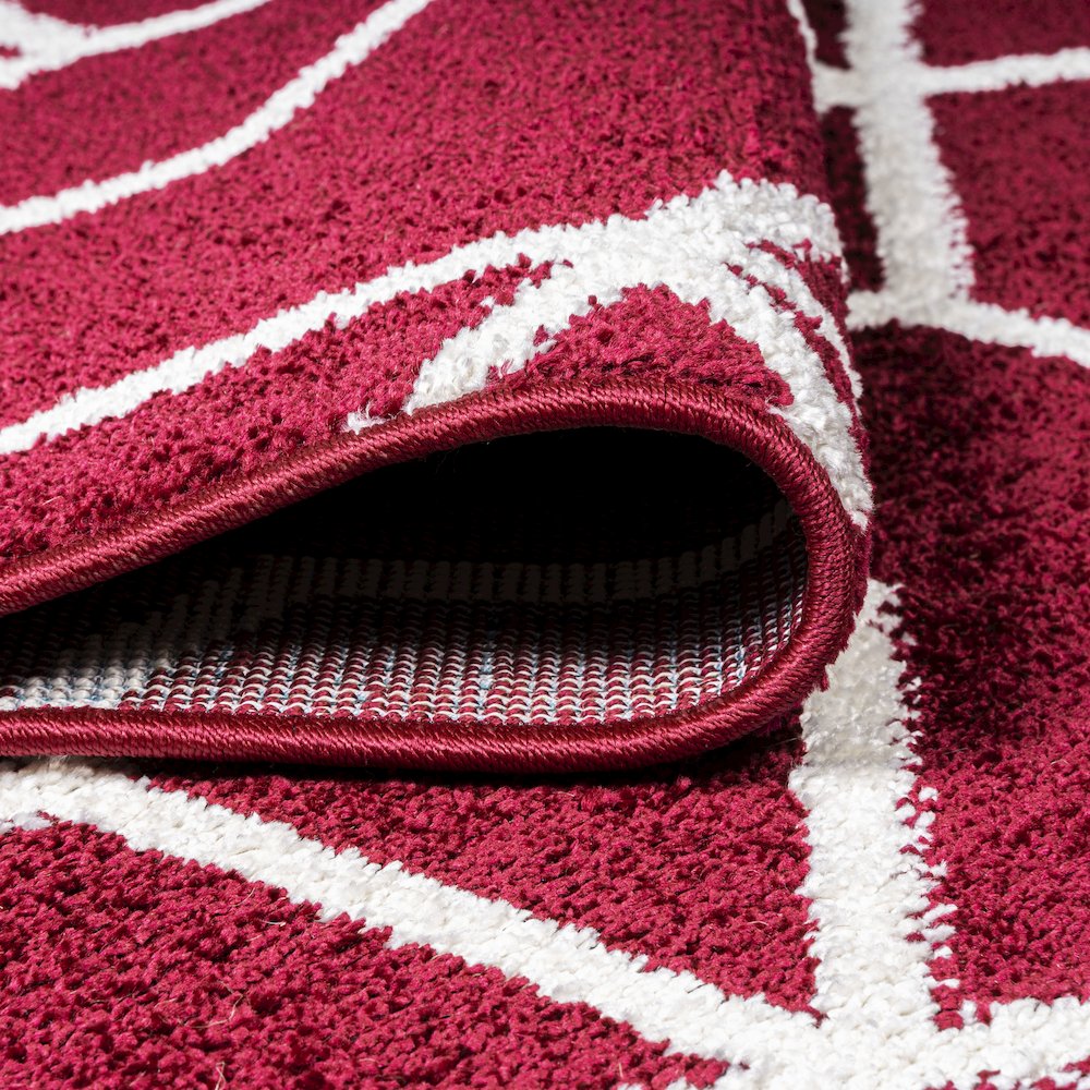 Tumbling Blocks Modern Geometric Area Rug. Picture 7
