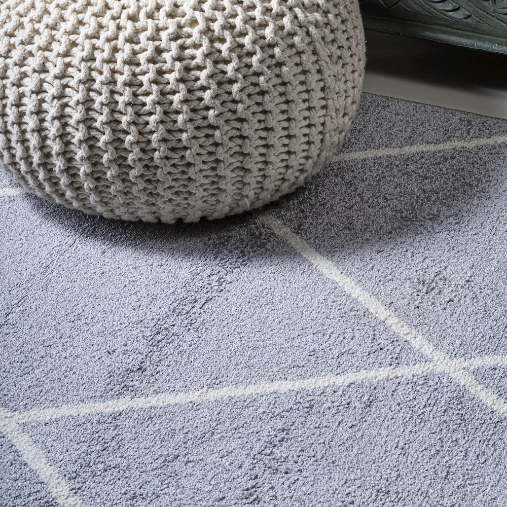 Cole Minimalist Diamond Trellis Area Rug. Picture 8