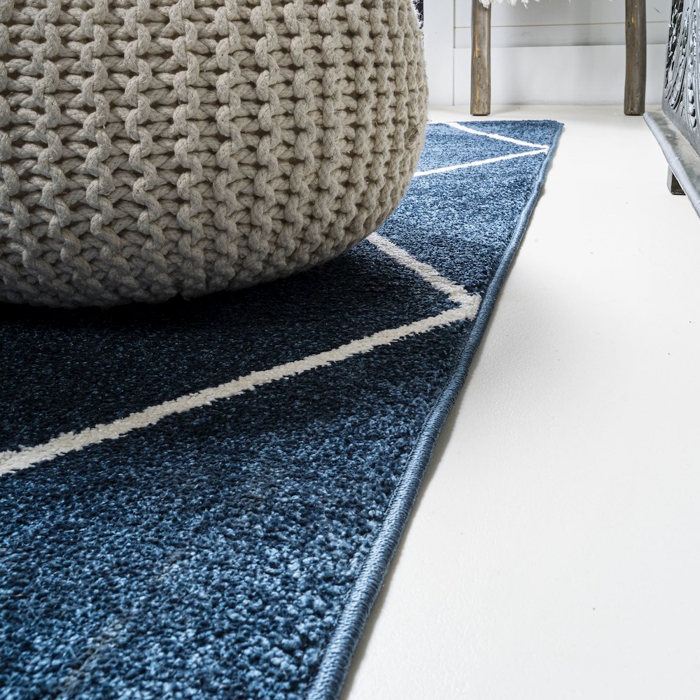 Cole Minimalist Diamond Trellis Area Rug. Picture 10