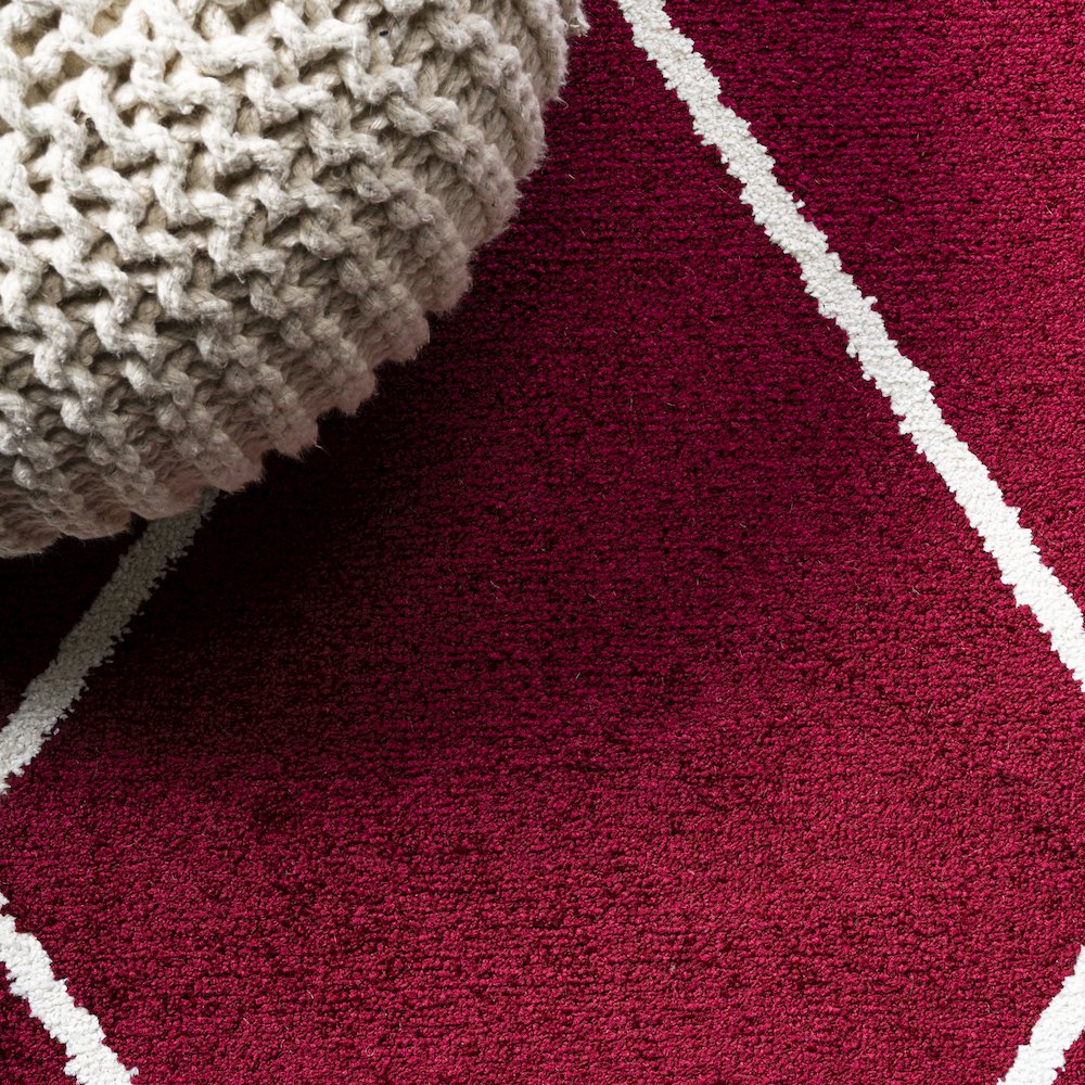 Cole Minimalist Diamond Trellis Area Rug. Picture 7