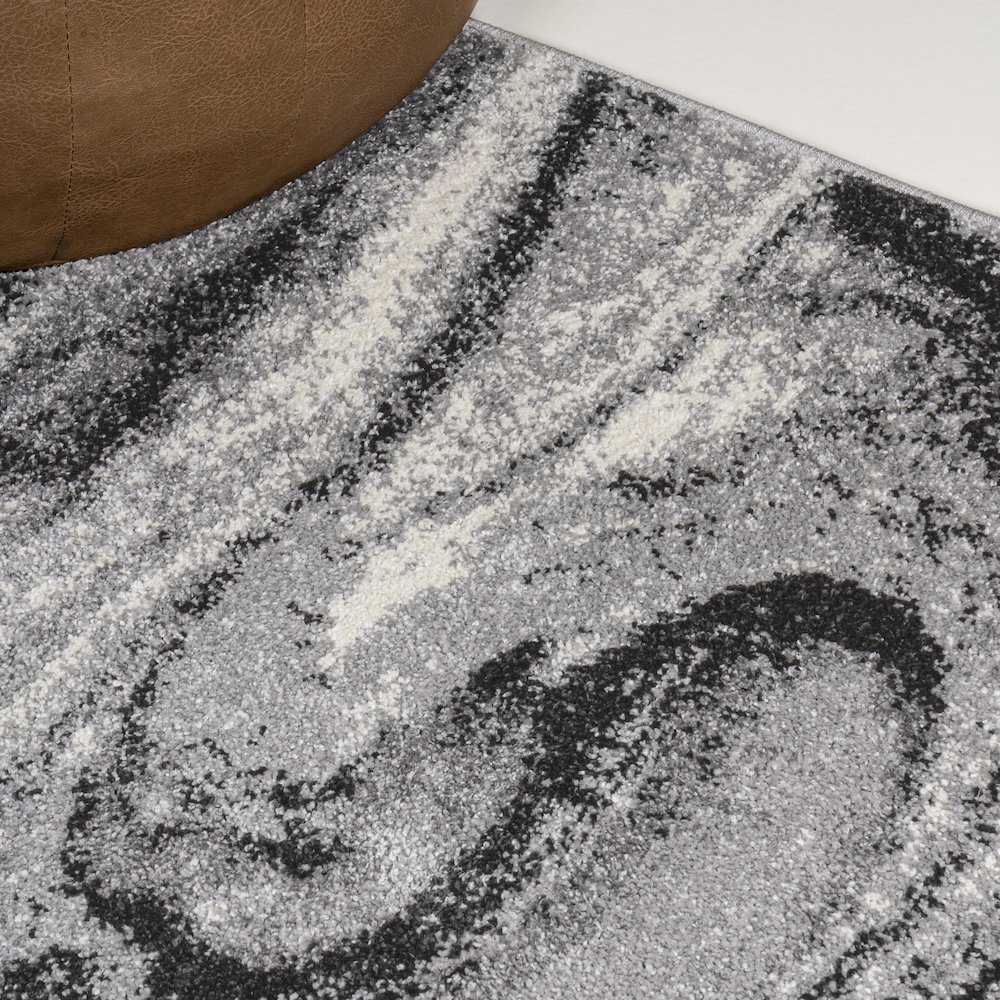 Viscon Abstract Marble Contemporary Area Rug. Picture 6