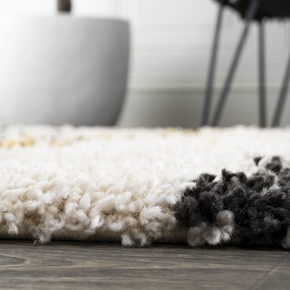 Nova Modern Bold Strie Shag Area Rug. Picture 12