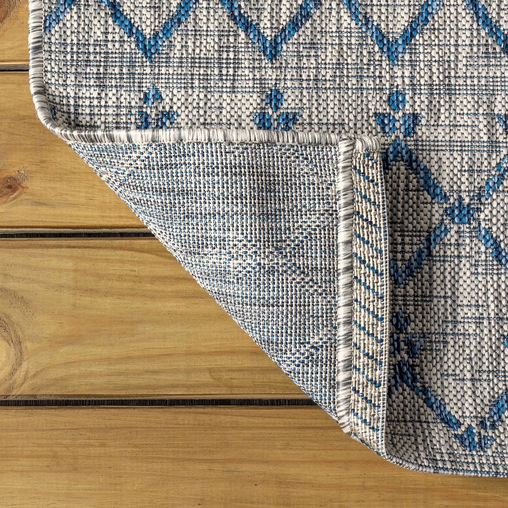 Ourika Moroccan Geometric Textured Weave Indoor/Outdoor Area Rug. Picture 6