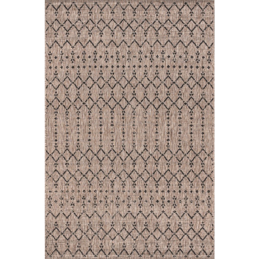 Ourika Moroccan Geometric Textured Weave Indoor/Outdoor Area Rug. Picture 1
