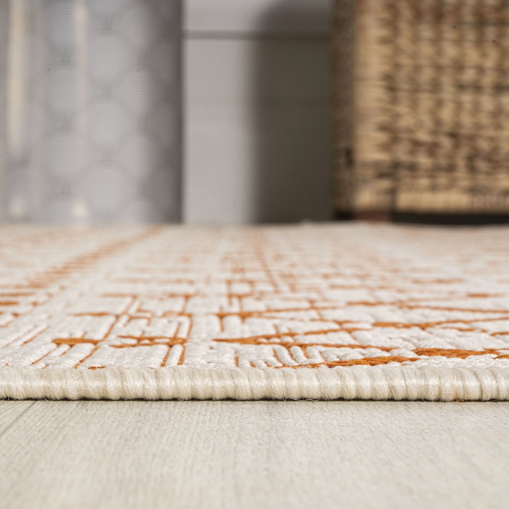 Ourika Moroccan Geometric Textured Weave Indoor/Outdoor Area Rug. Picture 17