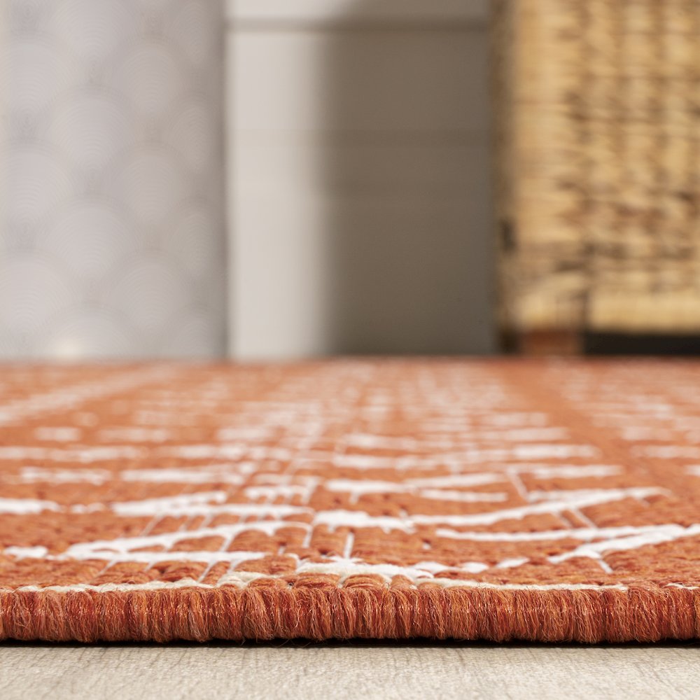 Ourika Moroccan Geometric Textured Weave Indoor/Outdoor Area Rug. Picture 16