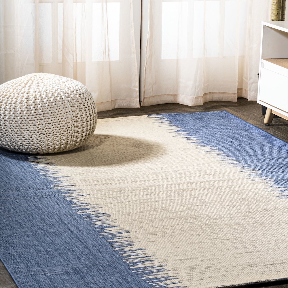 Tavira Modern Strie Indoor/Outdoor Area Rug. Picture 5